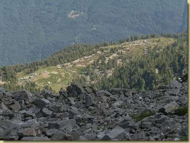 il pianoro dell'Alpe Albiona...