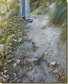 tacche nella roccia...