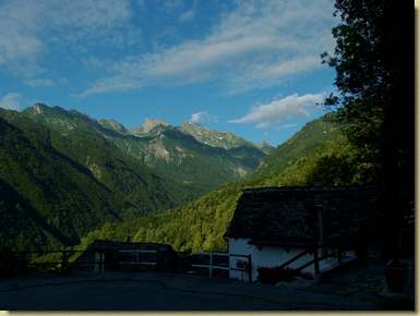 panorama dalla strada per Pizzanco...