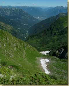 Domodossola sullo sfondo...