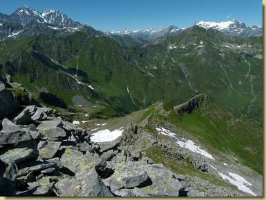 la cresta percorsa...