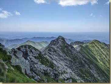 la cresta della Punta del Manzo...