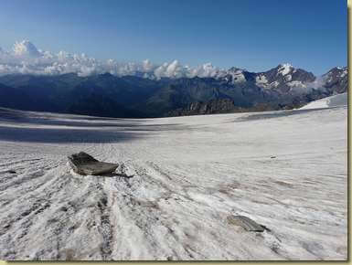 sul ghiacciaio di Alpje