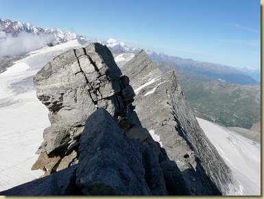 sul primo risalto della cresta...