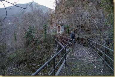 sul ponte pedonale...