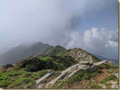 sulla cima nord delle Schegge di Muino...