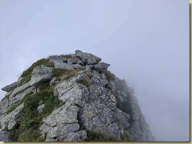 la cima centrale quota 2163 m.