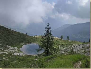 il laghetto superiore...