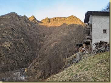 vista dalla casa sopra a Ferrera...