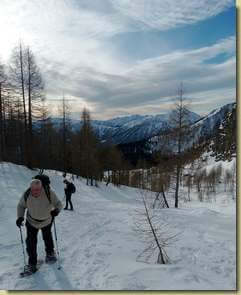 Enzo verso i Laghi di Paione...