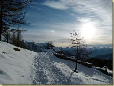 arrivo all'Alpe Paione...