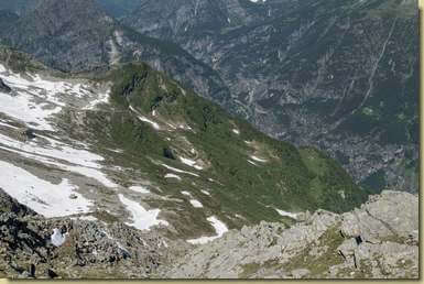 il versante di Camona...