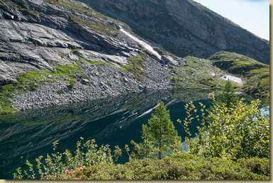 vista sul lago inferiore...