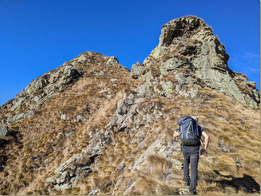 verso la cima del Dente del Patric...
