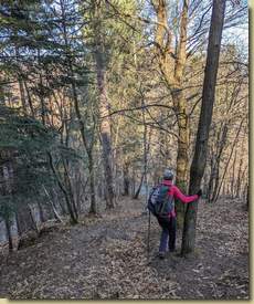 scendendo al Parco della Rimembranza...