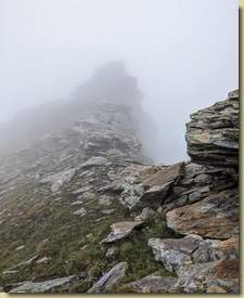 torniamo alla selletta 2630 m. raggiunta in salita...