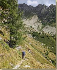 al centro la zona dell'Alpe Bionca...