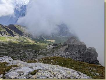 breve discesa per vedere la zona della caratteristica "spaccatura"...