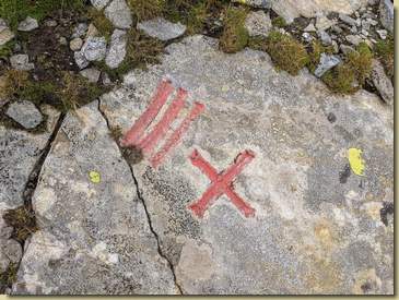 incisioni sulla cima (peccato che vengano colorate in questo modo...)