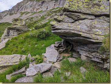 piccolo balmo lungo il percorso...