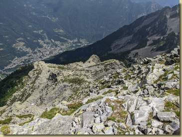 il versante risalito...