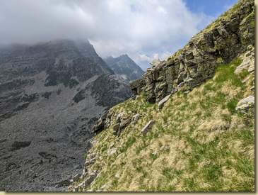 la cengia percorsa...