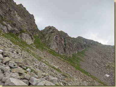 Passo Asinello e cresta sud-ovest del Pizzo San Martino...