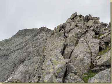 il crestone nord-ovest...