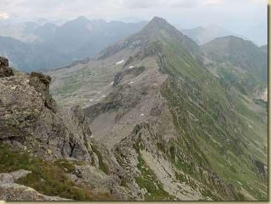 la cresta verso il Pizzo del Ton...
