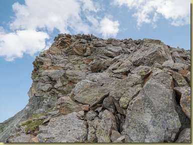 sul crestone nord-ovest...