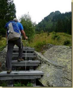 scaletta sul sentiero...