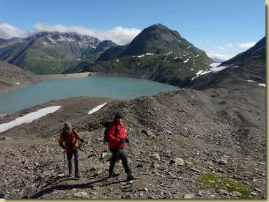 Daniela ed Enzo sulle morene...