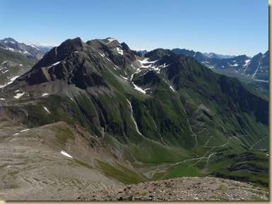 vista verso il Corno Gries e la Piana di Bettelmatt