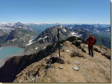 Daniela sulla Punta dei Camosci