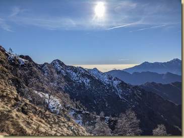 vista verso la crestina del Sasso Alto visitata in un giro precedente...
