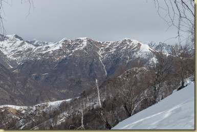 vista sul Tracciora...