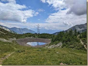 del Lago di Monscera è rimasta una pozzanghera...