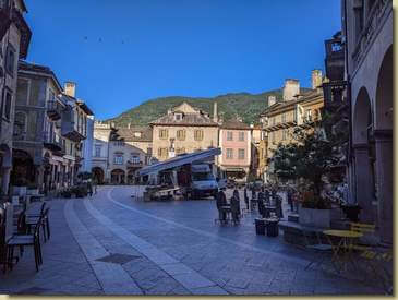 Piazza del Mercato a Domodossola...