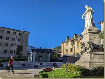 il monumento a Gian Giacomo Galletti...