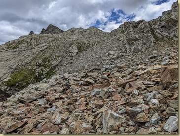 in alto al centro, il Passo delle Pisse...