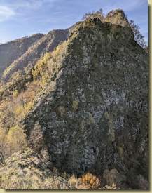 la cresta che sale al Tono Piatto...