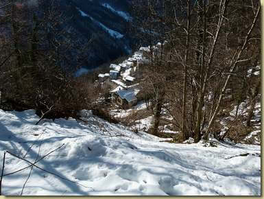scendendo verso Rossa...