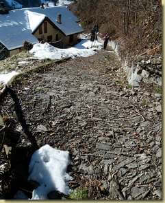 la mulattiera iniziale...