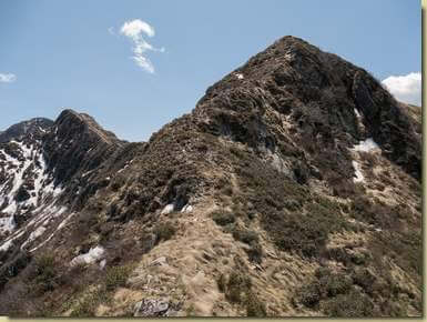 salendo al Monte Crotta...