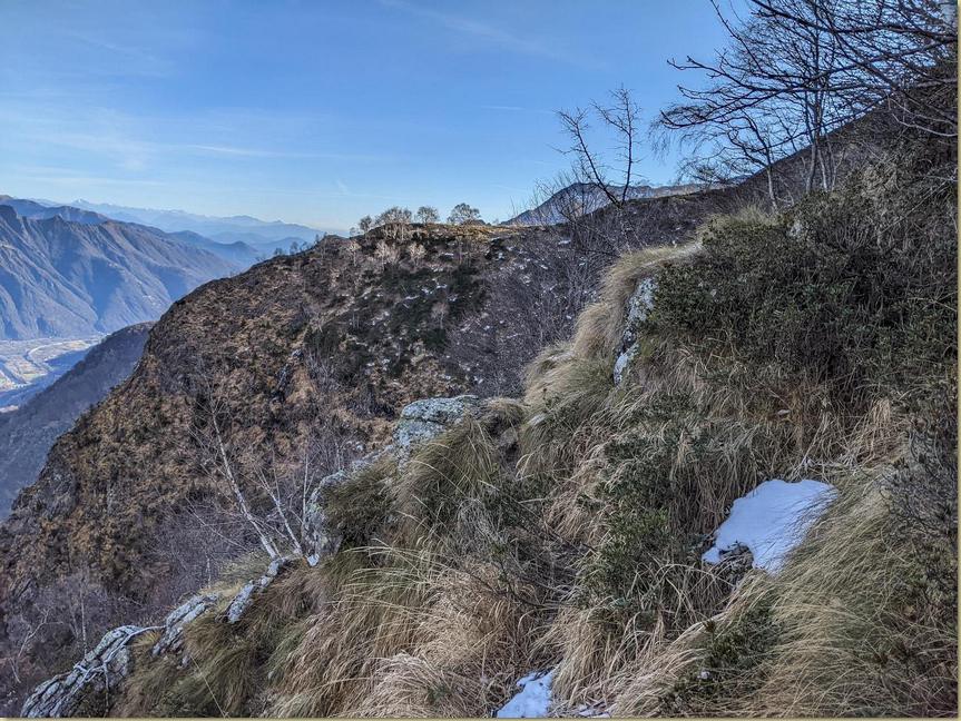 traversando verso l'Alpe Turi...
