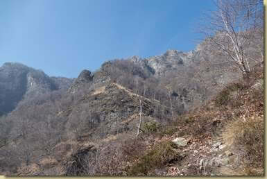 vista verso la zona della Bonda dell'Orso...