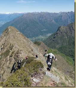 salita panoramica...