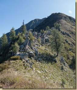 la crestina verso il Corno di Scarpignano...