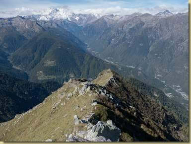 la cresta percorsa...