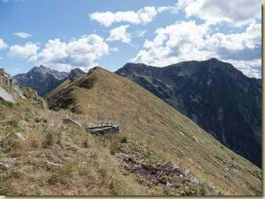 alla Basa dul Col dove era posto il vecchio bivacco...